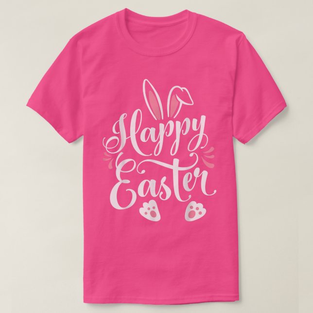 T-shirt Joyeux lapin lapin de Pâques face drôle Jour de Pâ (Design devant)