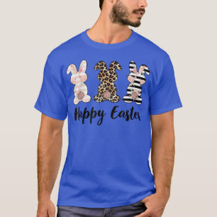 T-shirt Joyeux lapins de Pâques Bunny Leopard de Pâques M