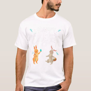 T-shirt Joyeux Lapins Et Lapin De Pâques
