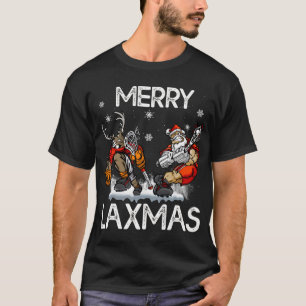 T-shirt Joyeux LAXMAS Vilaine crosse de Noël Père Noël Rei