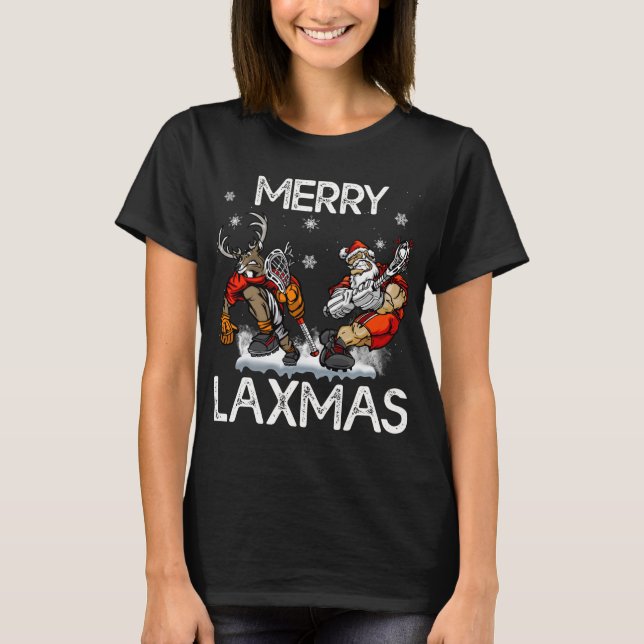 T-shirt Joyeux LAXMAS Vilaine crosse de Noël Père Noël Rei (Devant)