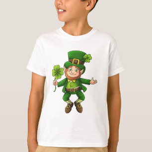 T-shirt Joyeux Leprechaun et Shamrock