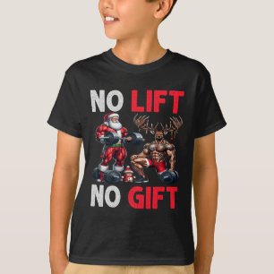 T-shirt Joyeux Liftmas Muscle Père Noël Weighlifting Corps