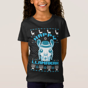 T-Shirt Joyeux Llamakah juive Llama Hanoukka laide Christm