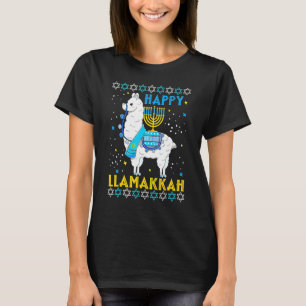 T-shirt Joyeux Llamakkah Cute Juive Llama Lunettes de sole