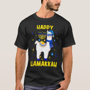 T-shirt Joyeux Llamakkah Hanukkah Chanukah Lama Alpaca Sol