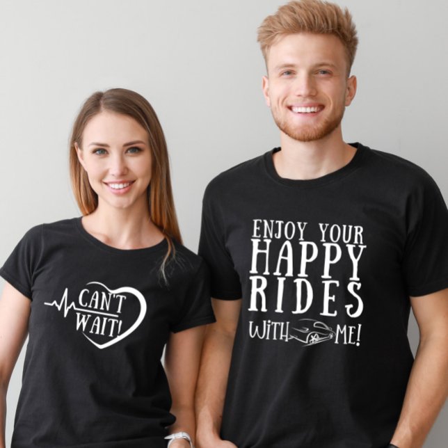 T-shirt Joyeux Lune de miel Hubby Couple nouvellement mari (Créateur téléchargé)