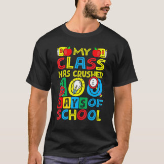 T-shirt Joyeux Ma Classe A Franchi 100 Jours D'école Ensei