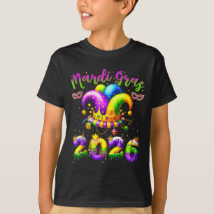 T-shirt Joyeux Mardi Gras 2026 Chapeau de Bouffon Nouvelle