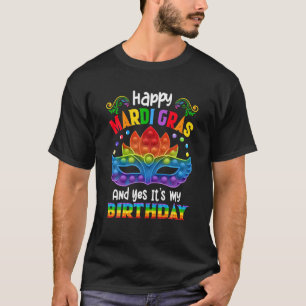 T-shirt Joyeux Mardi Gras Carnival Funny Pop It Anniversai
