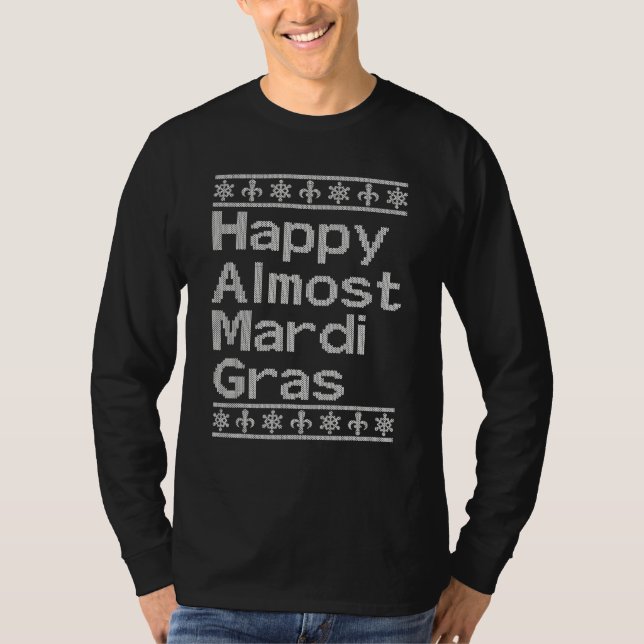 T-shirt Joyeux Mardi Gras Noël Nouvelle-Orléans (Devant)