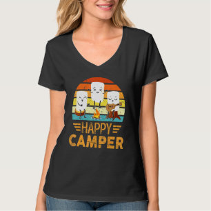 T-shirt Joyeux Marshmallow Camper Cute Pour Enfants Femmes