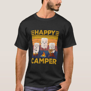 T-shirt Joyeux Marshmallow Camper Cute Pour Enfants Femmes