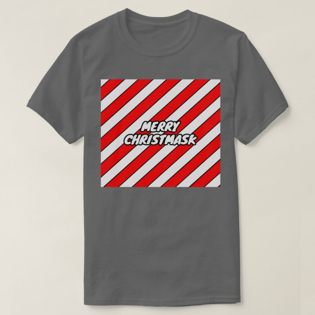 T-shirt Joyeux masque de Noël (Design devant)