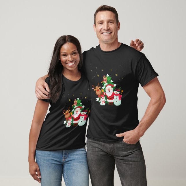 T-shirt Joyeux Matchs : Chemise jumelle de Noël Couples (Unisexe)