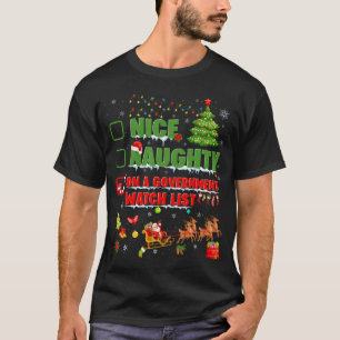 T-shirt Joyeux Mauvais Sur Une Liste De Surveillance Du Go