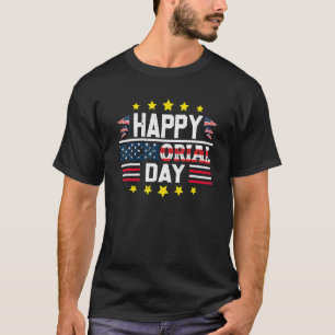T-shirt Joyeux Memorial Day Drapeau américain Patriotic Ar