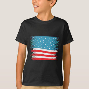 T-shirt Joyeux Memorial Day Ribbon Patriotic Flag Hommes