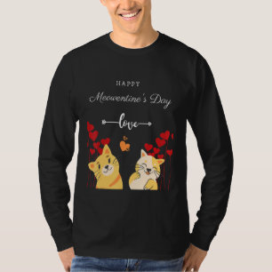 T-shirt Joyeux Meowentine S Day Funny Valentine S Day Cat 