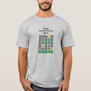 T-shirt Joyeux Mois de thérapie physique sur mesure