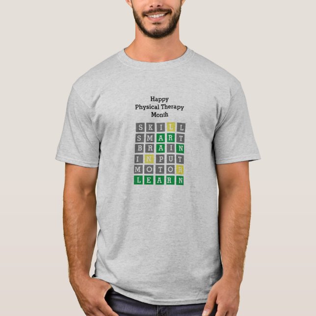 T-shirt Joyeux Mois de thérapie physique sur mesure (Devant)