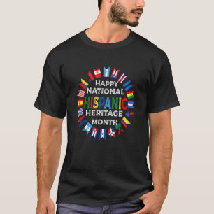 T-shirt Joyeux Mois du patrimoine hispanique national déso
