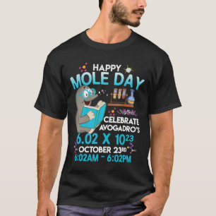 T-shirt Joyeux Mole Day 23 octobre Études d'enseignants en