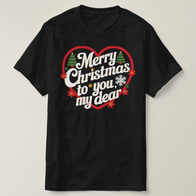 T-shirt Joyeux Noël à vous (Design devant)