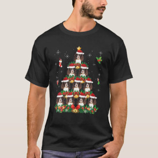 T-shirt Joyeux Noël Anglais Springer Spaniel Chien Père No