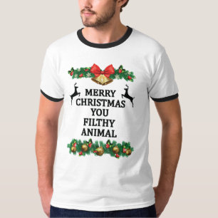 T-shirt Joyeux noël, animal sale