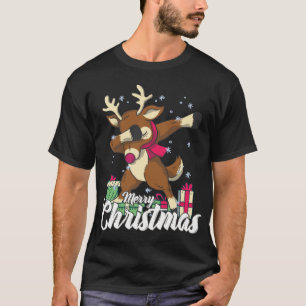 T-shirt Joyeux Noël aux rennes Réveillon de Noël