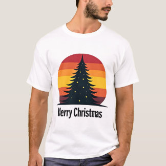T-shirt Joyeux Noël avec sapin de Noël