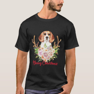 T-shirt Joyeux Noël Beagle chien Sublimation Joyeux Chris