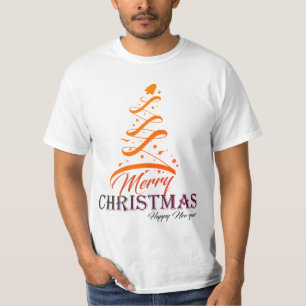T-shirt Joyeux Noël & Bonne Année Arbre Hommes Valeur