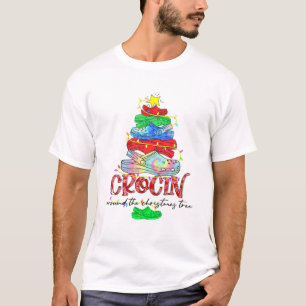 T-shirt Joyeux Noël Chihuahua Santa Hat Tree Lumières Pj