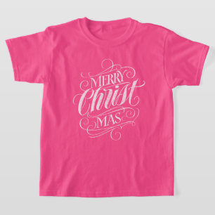 T-shirt Joyeux Noël chrétien Calligraphie religieuse