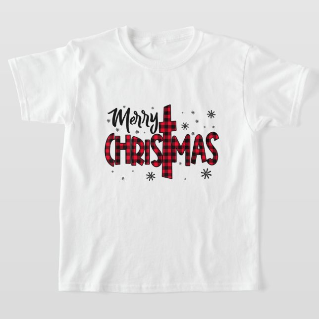 T-shirt Joyeux Noël coloré (Poser)