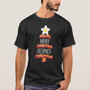 T-shirt Joyeux Noël Crise Bacon Arbre de Noël