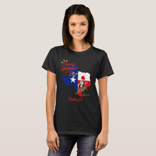 T-shirt Joyeux Noël Dallas le Texas
