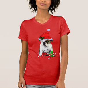 T-shirt Joyeux Noël de Bulldog anglais
