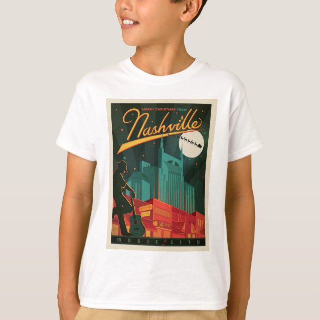 T-shirt Joyeux Noël de Nashville (Devant)