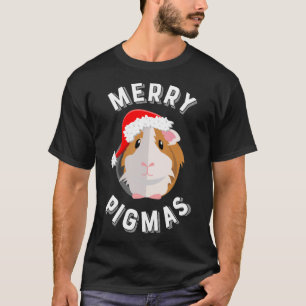 T-shirt Joyeux Noël de Pigmas, mignonne et drôle de Cochon