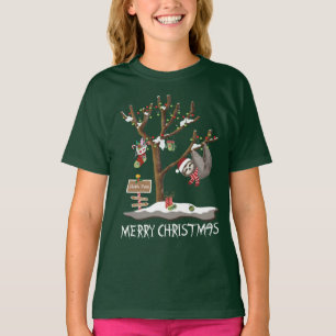 T-shirt JOYEUX NOËL des vacances de la fille de POLONAIS