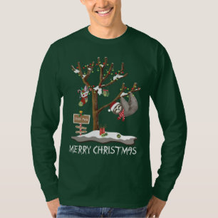 T-shirt JOYEUX NOËL des vacances des hommes de POLONAIS de