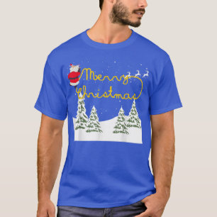 T-shirt Joyeux Noël drôle Père Noël Pee horrible Noël moch