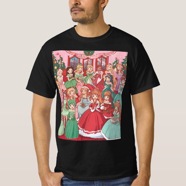 T-shirt Joyeux Noël Et Amis (Devant)