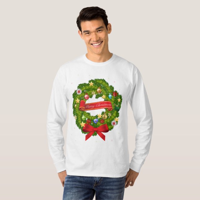 T-shirt Joyeux Noël et une bonne année ! (Devant entier)