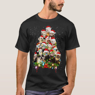 T-shirt Joyeux Noël Ferret Arbre de Noël San