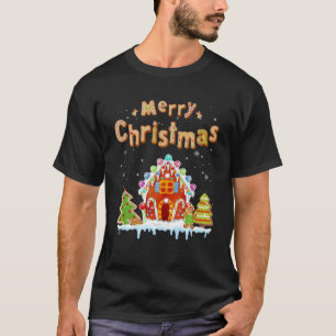 T-shirt Joyeux Noël Gingerpain Maison Baking Candy Can