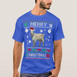T-shirt Joyeux Noël Goatmas Chèvre Amateurs de Noël Vilain